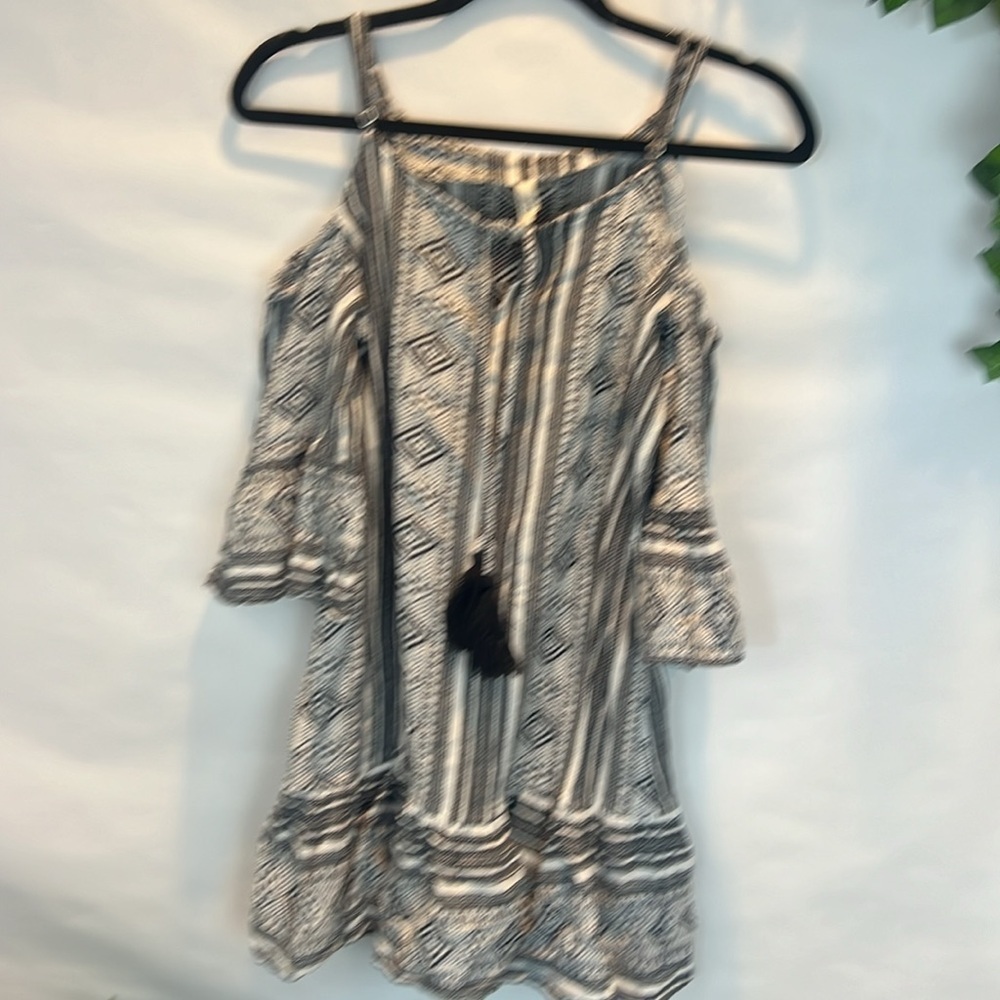 Elan Aztec Printed Sleeveless Dress